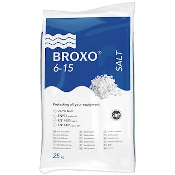 Broxo 6-15 sel pour adoucisseur d’eau en granulés - 25 kg
