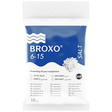 Broxo 6-15 sel pour adoucisseur d’eau en granulés - 10 kg
